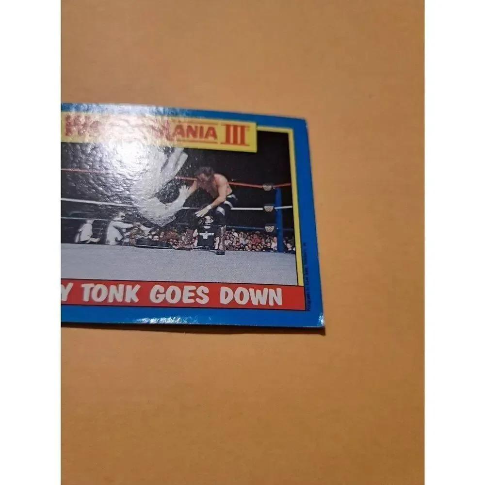 Vintage 1987 Topps WWF WrestleMania III Trading Card 52 Honky Tonk Jake Roberts
